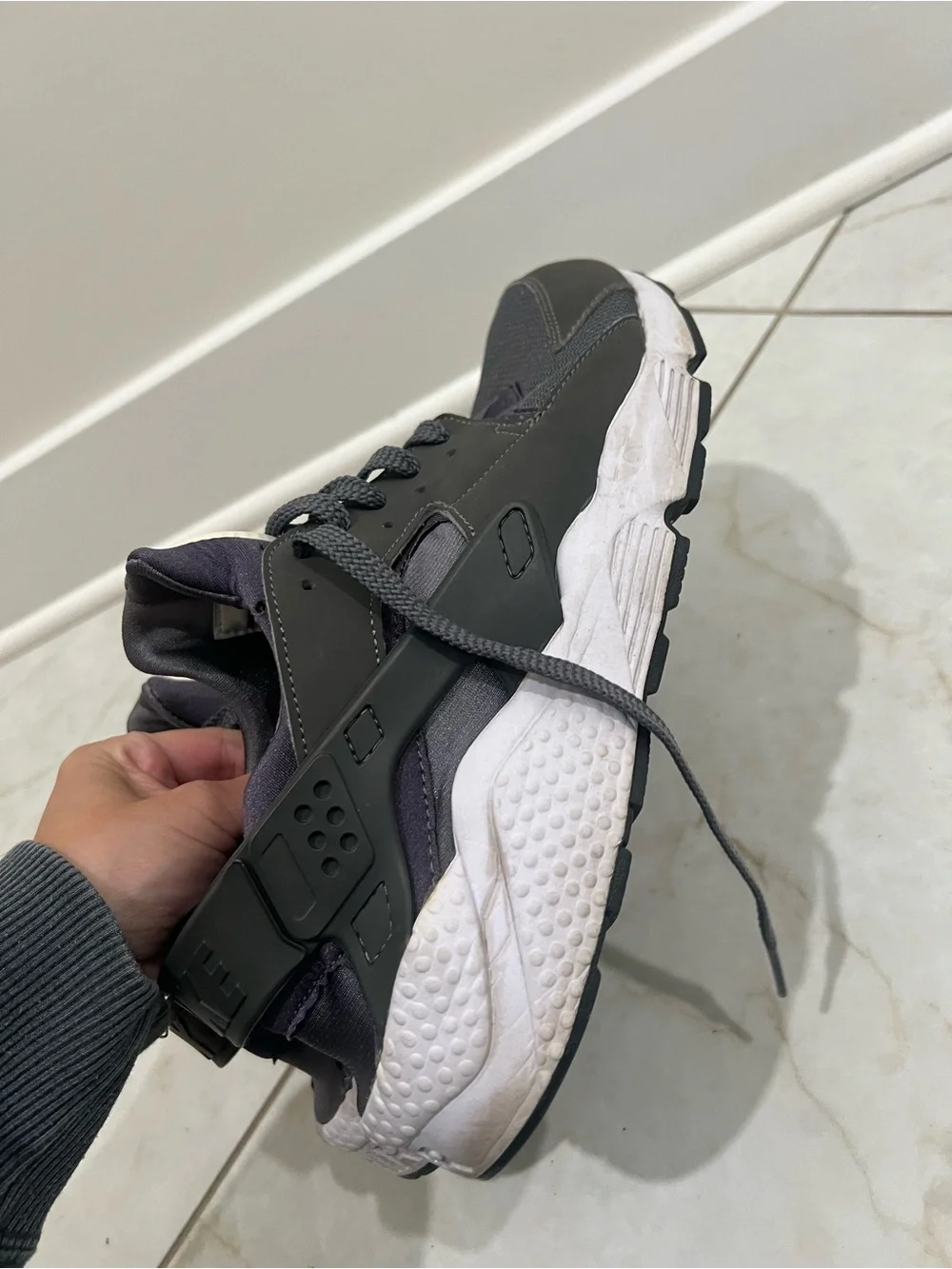Nike Air Huarache 'Dark Grey' Sneakers Size 11.5 US